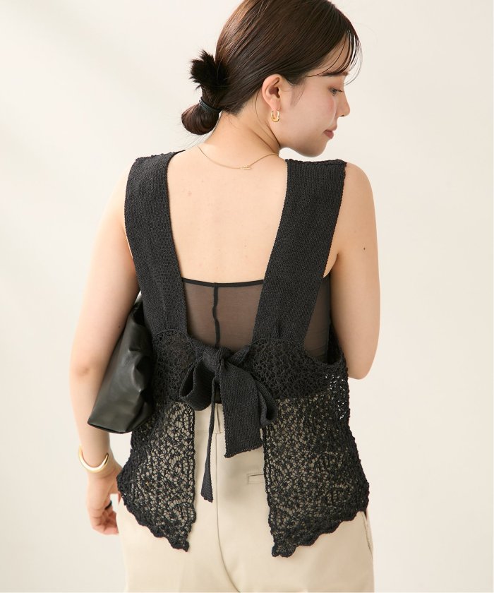 2025最新のスタイル enrica / プラージュ | ベスト(508055351) 2WAY LACE エンリカ トップス