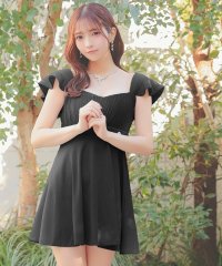Tika/ティカ Tika キャバドレス ノースリーブフリル袖ギャザー切り替えフレアミニドレス (Sサイズ～Lサイズ)/508055507