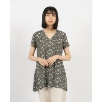 FINE (Rename)/ファイン FINE 【TillaDonna】リバティプリントVネックトップス/508055711
