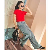 Lovetoxic/ラブトキシック Lovetoxic テレコ半袖Tシャツ/508055872