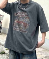 Confirm/コンファーム Confirm ヴィンテージライク ピグメント加工 アメカジ風 レトロプリント 半袖Tシャツ ユニセックス 【代引不可】/508055912