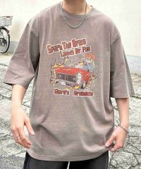 Confirm/コンファーム Confirm ヴィンテージライク ピグメント加工 アメカジ風 レトロプリント 半袖Tシャツ ユニセックス 【代引不可】/508055912