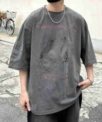Confirm/コンファーム Confirm ヴィンテージライク ピグメント加工 アメカジ風 レトロプリント 半袖Tシャツ ユニセックス 【代引不可】/508055914