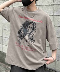 Confirm/コンファーム Confirm ヴィンテージライク ピグメント加工 アメカジ風 レトロプリント 半袖Tシャツ ユニセックス 【代引不可】/508055914