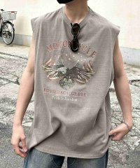 Confirm/コンファーム Confirm ヴィンテージライク ピグメント加工 アメカジ風 レトロプリント ノースリーブ ユニセックス 【代引不可】/508055925
