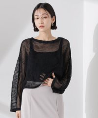 nano・universe/クロップドメッシュニットトップス/507969955