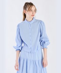 To b. by agnes b./WX35 CHEMISE コットンクレープフリルブラウス/508037098
