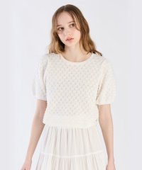 To b. by agnes b./WX42 PULLOVER デイジーストライプニットプルオーバー/508037107