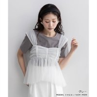 RANDA/ランダ RANDA エンボスモノグラムTシャツ/508051912