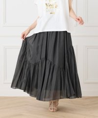INED/イネド INED 《大きいサイズ》アシンメトリー切り替えギャザースカート/508053400
