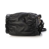 Repetto/PETIT OPERA プリーツレザークロスバッグ (ブラック)/508055515