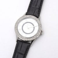 AGATHA PARIS/アガタ パリ AGATHA PARIS スコッティウォッチ、パヴェ レザーベルト、ブラック/508055626