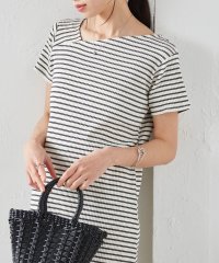 Ranan/ラナン RANAN アシメネックハーフスリーブリブワンピ/508055651