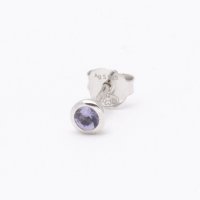 AGATHA PARIS/アガタ パリ AGATHA PARIS ミックスカット、スタッドピアス、ラウンドカットCZ、ブルー／シルバー/508055680