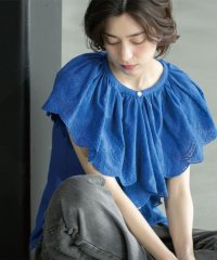 OPAQUE.CLIP/刺繍レースカラーブラウス/508056555