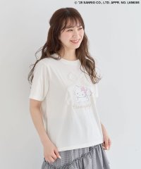 Green Parks/グリーン パークス Green Parks チャーミーキティ/レースリボンプリントTシャツ/508056814