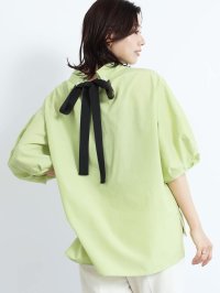 FENNEL/フェンネル FENNEL バックリボンパフスリーブブラウス/508056871