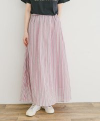 ITEMS URBAN RESEARCH/マルチストライプギャザースカート/508057596