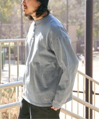 VENCE　EXCHANGE/【Goodwear】製品染めSUPER BIGヘンリーネックロンT/507855679