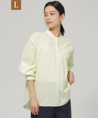 エヴェックス バイ クリツィア　Lサイズ/【L】【ウォッシャブル】ラメストライプエンブロイダリーブラウス/507995610