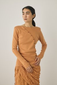 moussy/斜めボタンニットトップス　/508056787