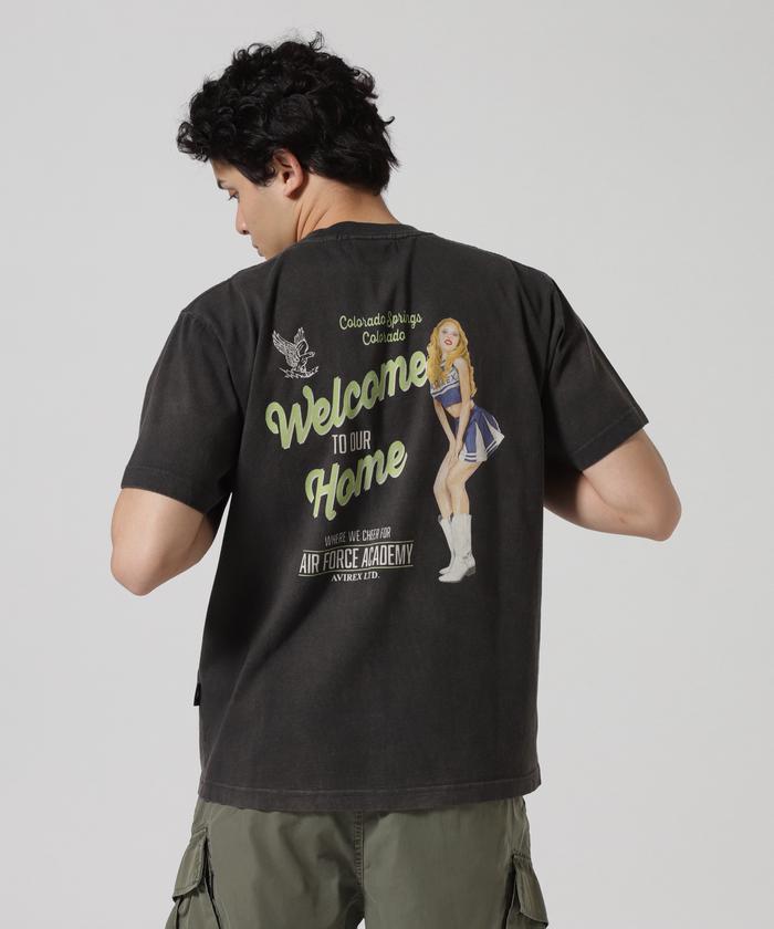 注目■AVIREX■人気 FADED CHEERLEADER T-SHIRT 国内発 すぐ届く FADED CHEERLEADER T-SHIRT / フェイディド チアリーダー 半袖T