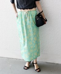 SHIPS any WOMEN/SHIPS any:〈洗濯機可能〉Les Olivades ボタニカル プリント Iライン イージー スカート/508058823