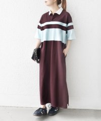 SHIPS any WOMEN/SHIPS any:〈洗濯機可能〉カノコ ワイドボーダー ポロシャツ ワンピース/508058824