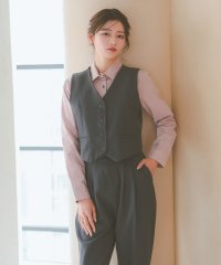 Retica/レティカ Retica ショートベスト×タック入りワイドパンツスタイルセットアップセレモニースーツお呼ばれ/508059027