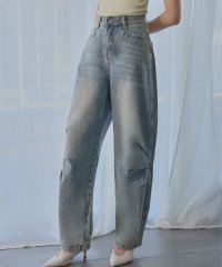 Ampirula/アンピルーラ Ampirula サイドニータックカーブデニムパンツ/508059037