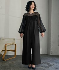 GIRL/ガール GIRL チュールドッキング オールインワン 結婚式 パンツドレス パーティードレス オケージョンドレス お呼ばれ 二次会 成人式 同窓会/508059041