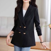 shoppinggo/ショッピングゴー shoppinggo テーラードジャケット レディース ジャケット 金ボタン きれいめ アウター 薄手 長袖 ライトアウター 裏地 お洒落 可/508059296