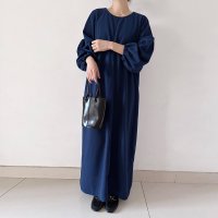 Doux Belle/ドゥー ベル Doux Belle ボリュームスリーブ ラウンドネック ロングワンピース/508059297