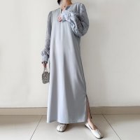 Doux Belle/ドゥー ベル Doux Belle ボリュームスリーブ スリット入り シアー/508059306