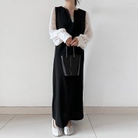 Doux Belle/ドゥー ベル Doux Belle ボリュームスリーブ スリット入り シアー/508059306