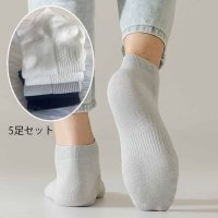 shoppinggo/ショッピングゴー shoppinggo 靴下5足セット カラーソックス メンズ靴下 23～27cm メンズソックス クルー丈ソックス くつした くつ下 通勤 通/508059310