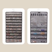 shoppinggo/ショッピングゴー shoppinggo アクセサリー 収納 片付け クローゼット 吊り下げ式 ラック ポケット収納整理 ウォールポケット 吊り下げ収納 両面収納/508059318
