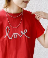 SHIPS WOMEN/【WEB限定】ファンシー コード 刺繍 ロゴ TEE/508059633