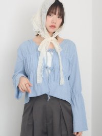 RETRO GIRL/レトロガール RETRO GIRL ポコポコ前リボンブラウス/508059721