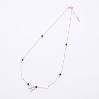 AGATHA PARIS/アガタ パリ AGATHA PARIS レディースコッティネックレス、ラブ、ブラック・ピンク/508061876