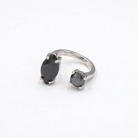 AGATHA PARIS/アガタ パリ AGATHA PARIS ナベットリング、オープンタイプ、ブラック/508061882