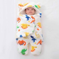 shoppinggo/ショッピングゴー shoppinggo おくるみ 赤ちゃん用 冬 ベビーおくるみ 寝袋 新生児 抱っこ布団 退院 コットン ベビー服 ふわふわ お出かけ 足付き/508063413