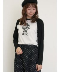 Samansa Mos2/シアーラグランロゴTシャツ/508063542