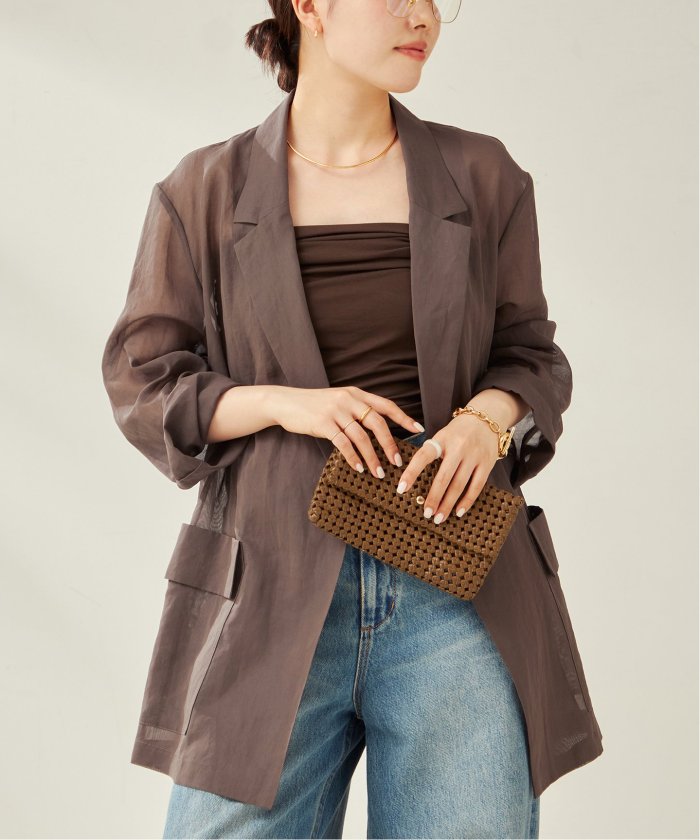 予約》SHEER ジャケット(508065353) | プラージュ(Plage) - d 予約》SHEER ジャケット(508065353) | プラージュ(Plage) - d
