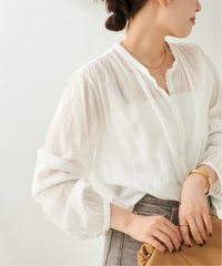 Plage/Airy Band Collar シャツ/508065378
