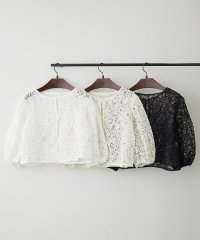 NICE CLAUP/OLIVE des OLIVE OUTLET/【春夏マスト】コード刺繍レースカーデ/508065632