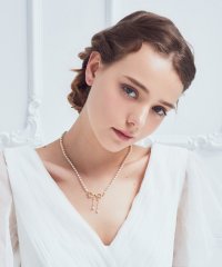 Maison de FLEUR/メゾン ド フルール Maison de FLEUR パールリボンスライドネックレス/508065662