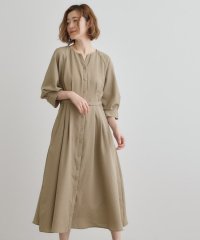 grove/麻調メッシュラグランスリーブワンピース/508065715