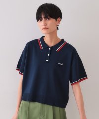 OPAQUE.CLIP/ロゴ刺繍ポロニット【洗濯機洗い可／抗ピル】/508065755