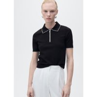 MANGO/ショートスリーブポロネックセーター .－－ PIPED/508065964